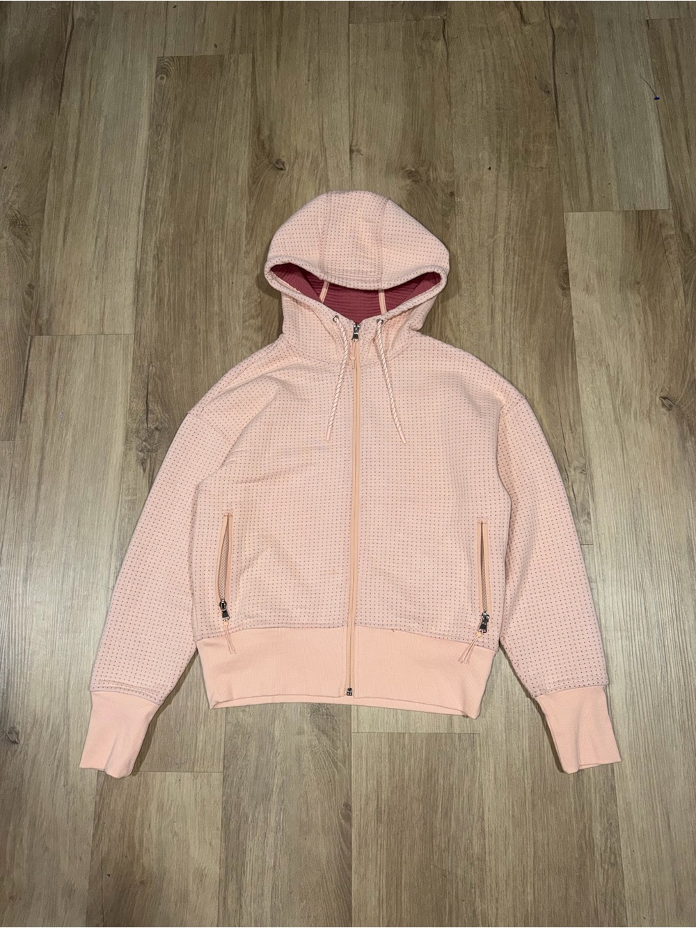 Old Navy Peach Pink Hooded Zip-Up Sweatshirt